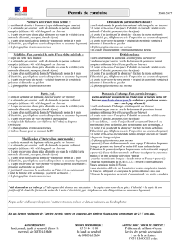 Permis de conduire - Haute vienne Gouv