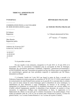 COORDINATION POUR LA SAUVEGARDE DU BOIS DE