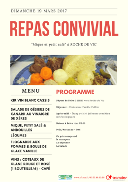 DIMANCHE 19 MARS 2017