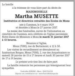 Martha MUseTTe
