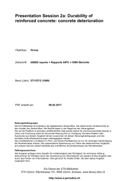 Presentation Session 2a: Durability of reinforced - E