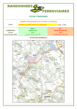 fiche itineraire - Inventaires Ferroviaires De France