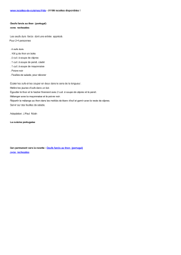 www.recettes-de-cuisines.fr/da - 31106 recettes disponibles ! Oeufs