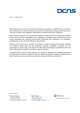 Télécharger le communiqué de presse