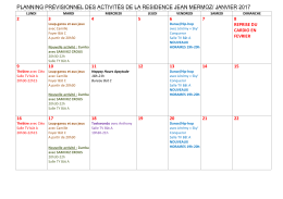 telecharger le planning