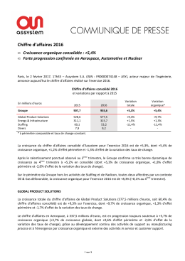 Lire le communiqué de presse