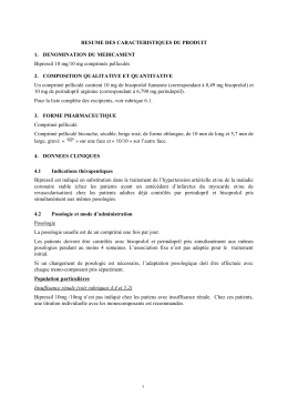 RESUME DES CARACTERISTIQUES DU PRODUIT 1