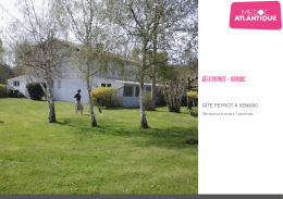 Brochure - G&icirc;te Peyrot