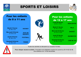sports et loisirs