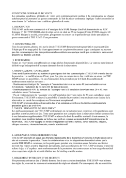 Conditions générales de vente