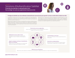 Solutions d`Authentification SafeNet