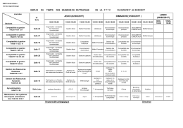 planning de rattrapage janvier 2017 mode de formation