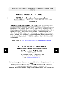 Annonce - AGS Poincar&eacute;