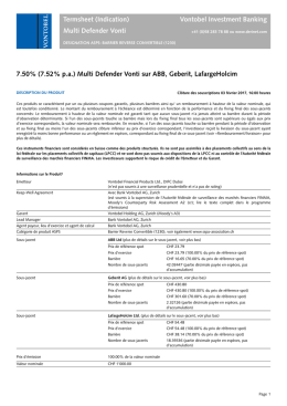 Vontobel Documentation Derivatives