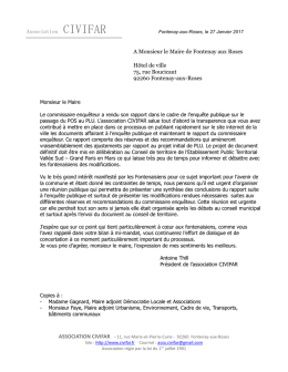 Association CIVIFAR - Les Nouvelles de Fontenay-aux