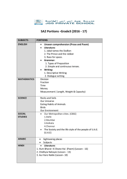 SA2 Portions -Grade3 (2016