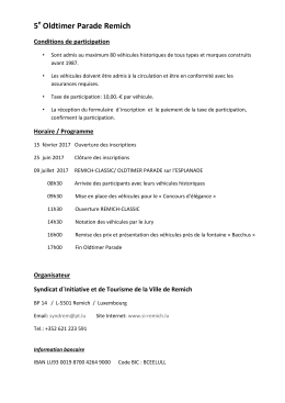 5 Oldtimer Parade Remich - Syndicat d`initiative de Remich