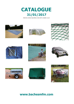catalogue - Baches MFM