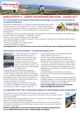 newsletter n°17 - comité ffrandonnée bretagne