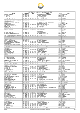Liste des installateurs agr&eacute;&eacute;s