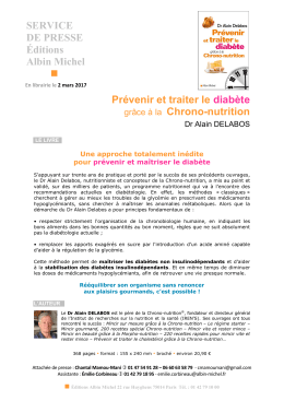 Prévenir et traiter le diabète grâce à la chrono-nutrition