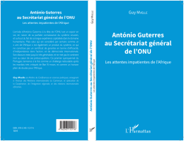 António Guterres au Secrétariat général de l`ONU