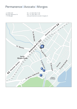 Autoroute A1/E62 - Permanence Avocats Morges