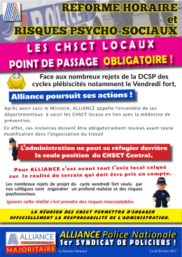 les chsct locaux point de passage obligatoire