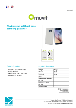 Muvit Crystal Soft Back Case Samsung Galaxy S7