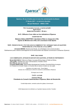 20 ans - Epareca
