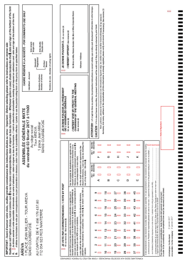 Formulaire de vote par correspondance