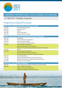 Programme Indicatif Provisoire