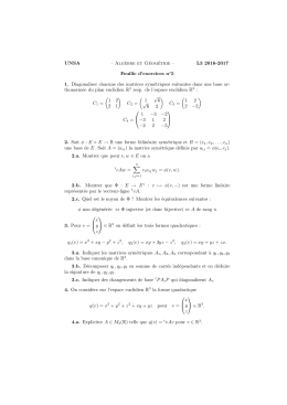 Alg`ebre et Géométrie – L3 2016-2017 Feuille d`exercices no5 1