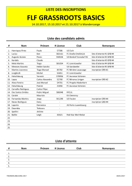 inscriptions 14.10.2017 mondercange