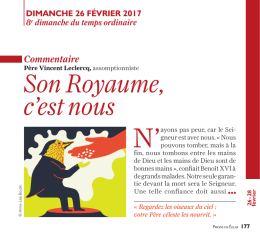 Son Royaume, c`est nous