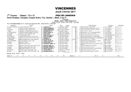 vincennes - Resultat PMU