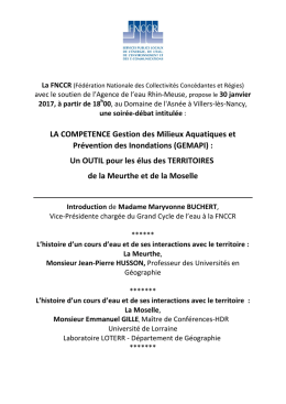 Un OUTIL pour les élus des TERRITOIRES