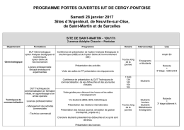 consulter le programme des conf&eacute;rences et