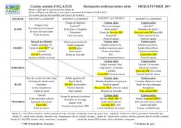 Cuisine centrale d`ALLAUCH Restaurants scolaires/centres aérés