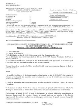 2016 061 Modification du droit de préemption urbain - Einville-au-Jard