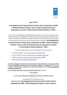 RFP-2017-001 Annonce - UNDP | Procurement Notices