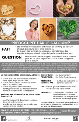 préoccupée par le calcium?