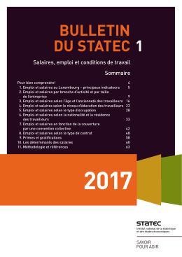 bulletin du statec 1 - Statistiques Luxembourg