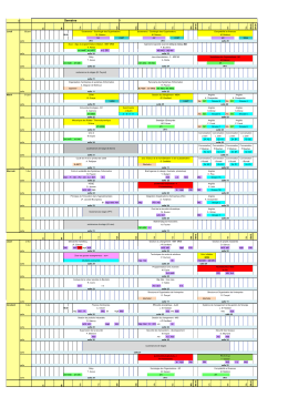 Emploi du temps - 2016