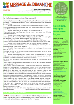 du 29 janvier - Association Paroissiale du Saint Esprit de Massy