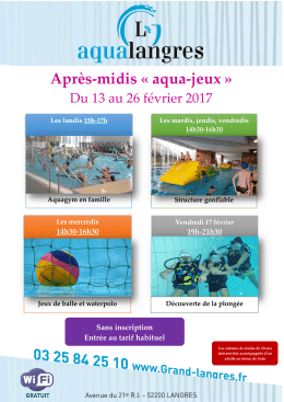 aqua-jeux - Grand Langres