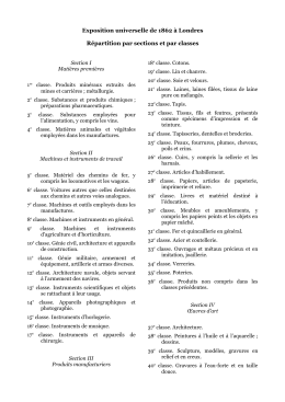 Liste de répartition par sections et par classes