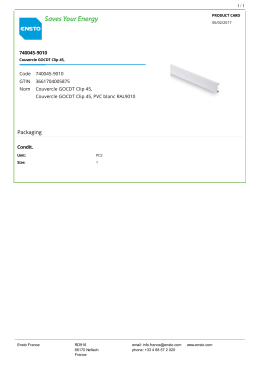 740045-9010 Couvercle GOCDT Clip 45,