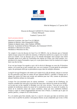 27.01.2017 Discours de Bernard Cazeneuve