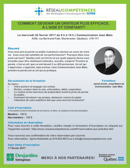 comment devenir un orateur plus efficace, &agrave; l`aise et confiant?